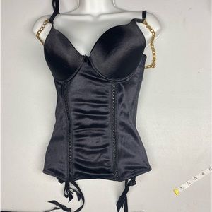 La Vie En Rose Black Shapewear with Gold Accents